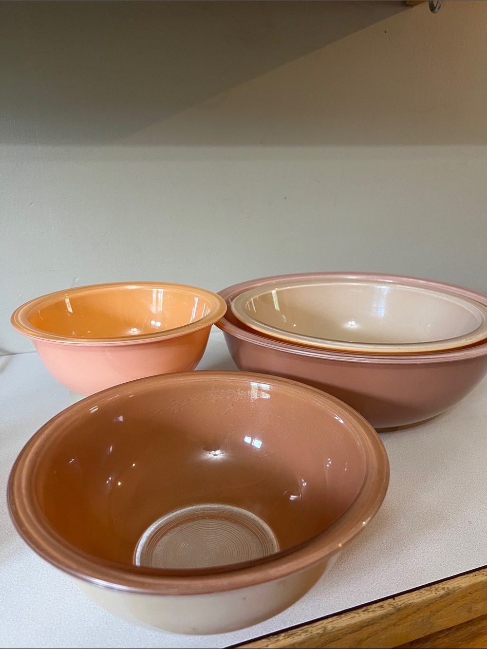 Pyrex Autumn rainbow Mixing Bowl nesting set - Picture 5 of 14